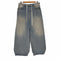wave denim ガーメントダイ ワイドデニムパンツ メンズ FREE