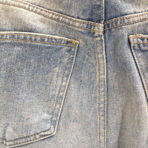 wave denim ガーメントダイ ワイドデニムパンツ メンズ FREE