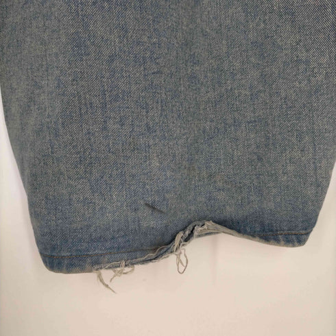 wave denim ガーメントダイ ワイドデニムパンツ メンズ FREE