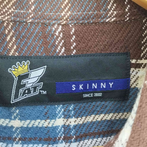 エフエーティー FAT GIGANNELL フランネルチェックシャツ メンズ SKINNY