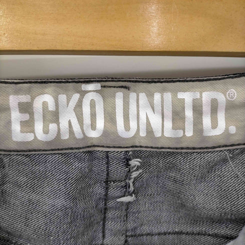 エコーアンリミテッド ECKO UNLTD ストレートブラックデニムパンツ メンズ 30