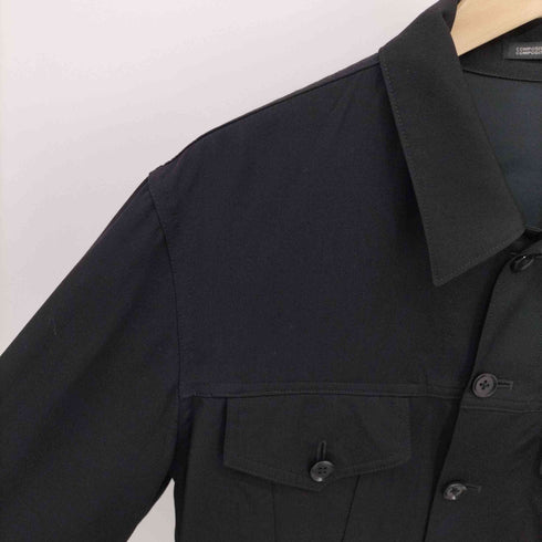 ヨウジヤマモトプールオム Yohji Yamamoto POUR HOMME 14SS Wool Gabardine Jacket ウールギャバ 100番 トラッカージャケット メンズ JPN:4