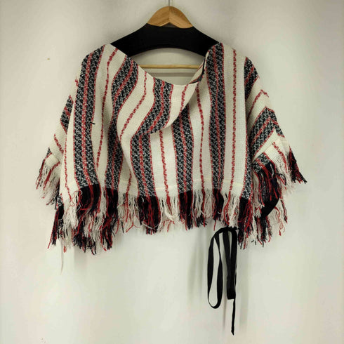 サカイラック sacai luck ボーダー フリンジポンチョ レディース JPN:2