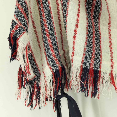 サカイラック sacai luck ボーダー フリンジポンチョ レディース JPN:2