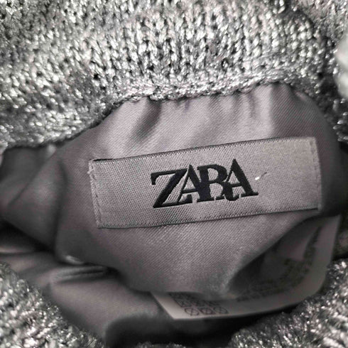 ザラ ZARA メタリックスレッド ミニ バケットバッグ レディース M