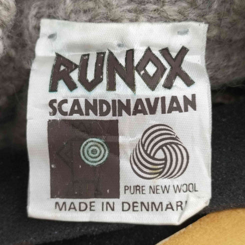 RUNOX デンマーク製 ノルディック柄 ウールニット メンズ