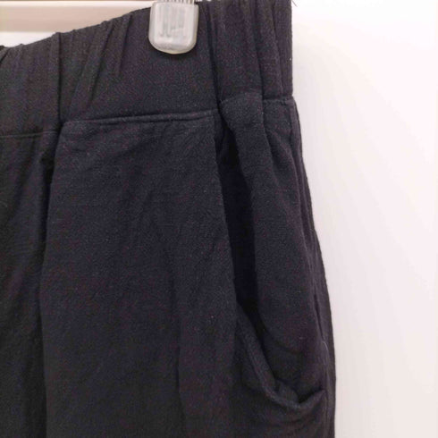 アンティカ antiqua リネン混 裾リブ テーパードパンツ レディース JPN:L