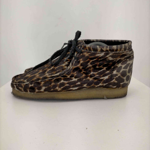 クラークスオリジナル CLARKS ORIGINALS wallabee ハラコ レオパード柄 メンズ JPN:26