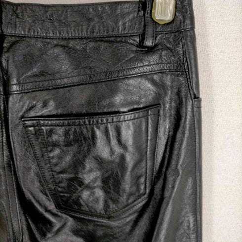 パームス prms カウレザーフレアパンツ メンズ 30