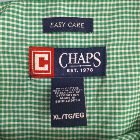 チャップス CHAPS チェック柄 BD S/Sシャツ メンズ JPN:L