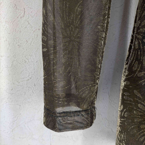 Dare to wear. フラワーパターン メッシュトップス レディース import:M