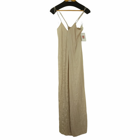 ザラ ZARA Wrinkled Golden Jumpsuit レディース M
