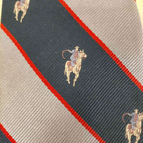 チャップスラルフローレン CHAPS RALPH LAUREN ポニー刺繍ストライプネクタイ メンズ