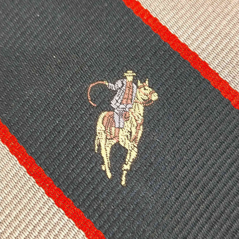 チャップスラルフローレン CHAPS RALPH LAUREN ポニー刺繍ストライプネクタイ メンズ