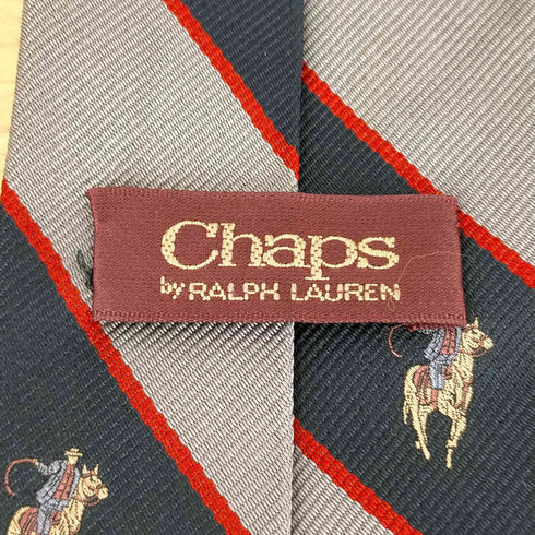 チャップスラルフローレン CHAPS RALPH LAUREN ポニー刺繍ストライプネクタイ メンズ