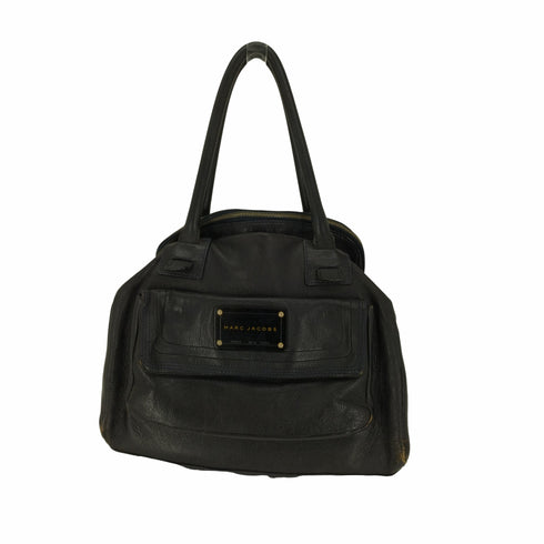 マークジェイコブス MARC JACOBS チェーン ショルダー ロゴ プレート レザー ボストン バッグ レディース