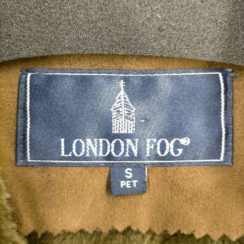 ロンドンフォグ LONDON FOG 裏地ファー レザーパイピング ムートンフーディコート レディース import:S PET