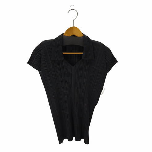 プリーツプリーズイッセイミヤケ PLEATS PLEASE ISSEY MIYAKE 13AW 襟付きプリーツスキッパーシャツ レディース 3
