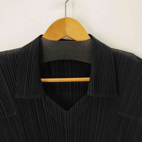 プリーツプリーズイッセイミヤケ PLEATS PLEASE ISSEY MIYAKE 13AW 襟付きプリーツスキッパーシャツ レディース 3