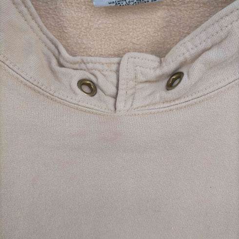Watercolorz MADE IN THE USA カンガルーポケット ボトルネック フロント刺繍 スウェット ハトメ メンズ