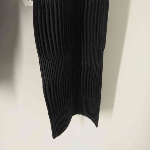 プリーツプリーズイッセイミヤケ PLEATS PLEASE ISSEY MIYAKE 21AW プリーツ切替 ノーカラーモックネックシャツ レディース 3