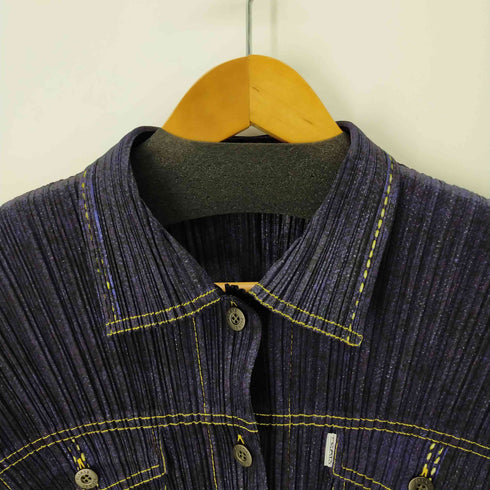 プリーツプリーズイッセイミヤケ PLEATS PLEASE ISSEY MIYAKE 21AW 総柄グラデーションプリーツトップス レディース 3