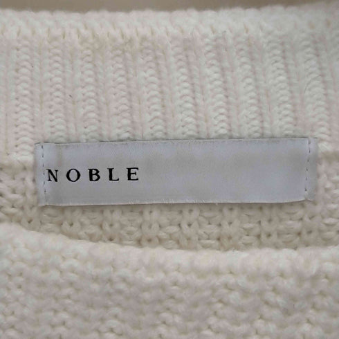 ノーブル Noble 21AW プルオーバー 2WAY 片畦 ワイド ボートネック レディース