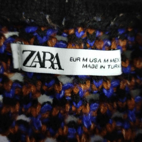 ザラ ZARA JACQUARD STRIPED KNIT POLO グラデーションプルオーバーニット メンズ import:M