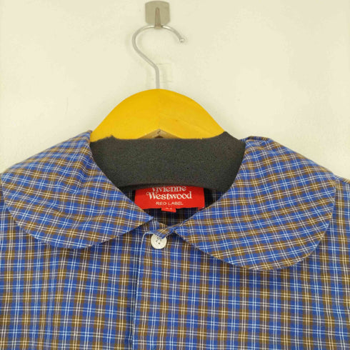 ヴィヴィアンウエストウッドレッドレーベル Vivienne Westwood RED LABEL ポケットデザインプリント刺繍タータンチェックシャツ レディース JPN:1