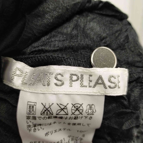 プリーツプリーズイッセイミヤケ PLEATS PLEASE ISSEY MIYAKE 22SS シワ加工 切替プリーツシャツワンピース レディース 3