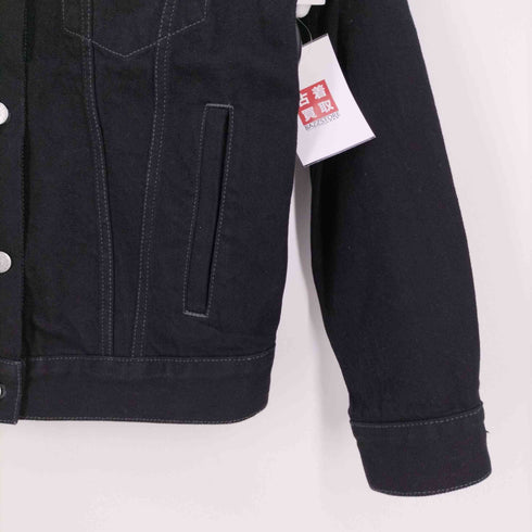 アクネストゥディオズブロコンスト Acne Studios Bl? Konst 2000 BLACK METAL ブラックデニムトラッカージャケット レディース 32