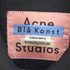 アクネストゥディオズブロコンスト Acne Studios Bl? Konst 2000 BLACK METAL ブラックデニムトラッカージャケット レディース 32