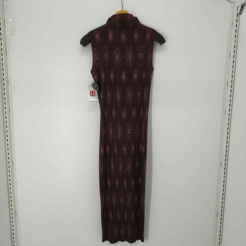 プリーツプリーズイッセイミヤケ PLEATS PLEASE ISSEY MIYAKE 15SS 花柄プリーツノースリーブシャツワンピース レディース 3