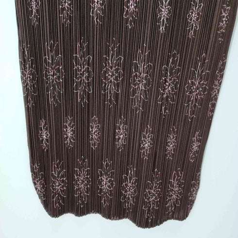 プリーツプリーズイッセイミヤケ PLEATS PLEASE ISSEY MIYAKE 15SS 花柄プリーツノースリーブシャツワンピース レディース 3