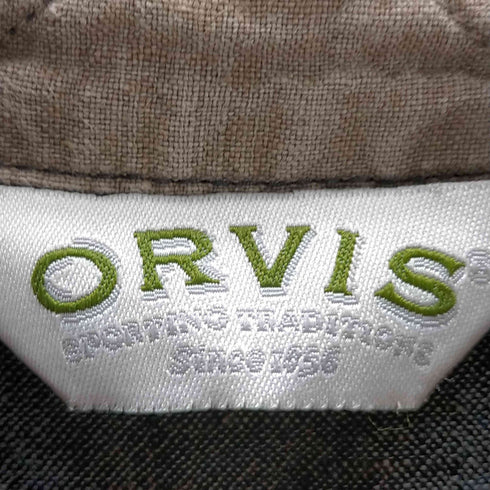 オービス ORVIS ハーフボタン リネンシャツ メンズ JPN:L