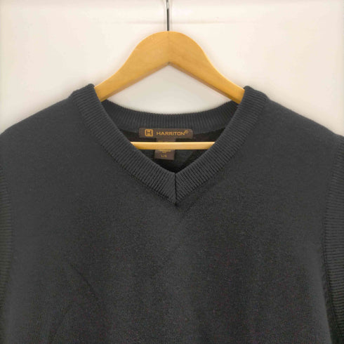 ハリトン HARRITON アクリル Vネックニットベスト メンズ JPN:L