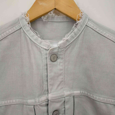 イエナ IENA l'atelier denime d iena 16e ノーカラー デニムジャケット レディース