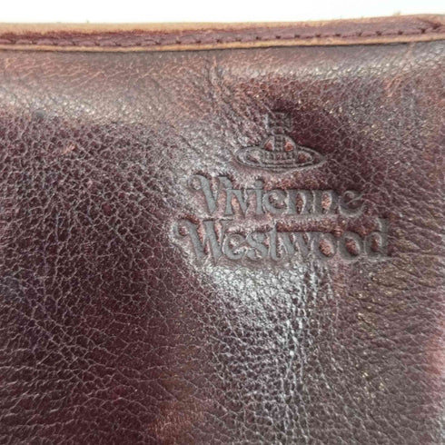 ヴィヴィアンウエストウッド Vivienne Westwood オーブロゴ レザー 二つ折り財布 レディース