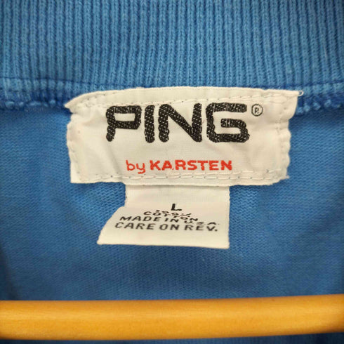 ピン ping USA製 襟付き スウェット トレーナー メンズ import:L