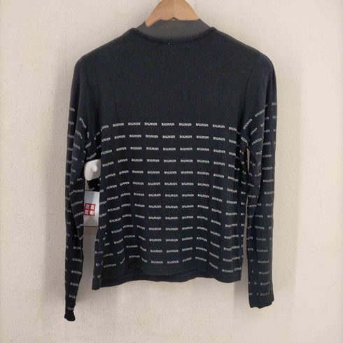 バルマン BALMAN ラインストーン / プリント ロゴ L/Sカットソー レディース EUR:40