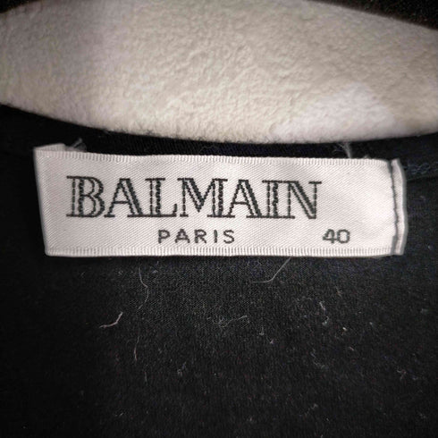バルマン BALMAN ラインストーン / プリント ロゴ L/Sカットソー レディース EUR:40