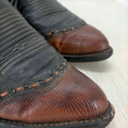トニーラマ TONY LAMA 70-80S USA製 黒タグ ウェスタンブーツ メンズ 8D