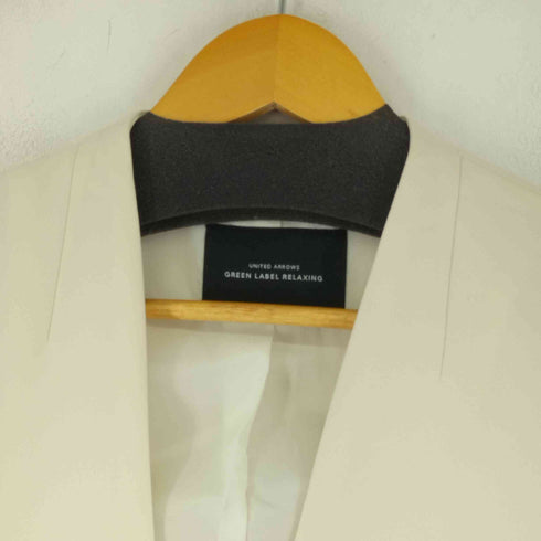 ユナイテッドアローズグリーンレーベルリラクシング UNITED ARROWS green label relaxing ノーカラージャケット レディース