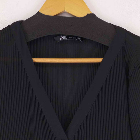 ザラ ZARA プリーツシフォントップス レディース import:L