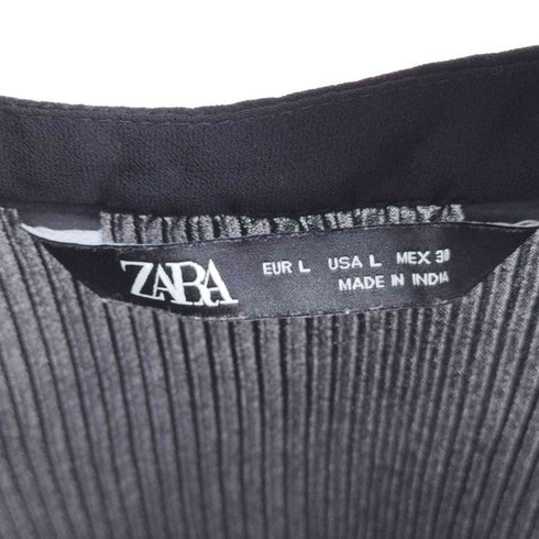 ザラ ZARA プリーツシフォントップス レディース import:L