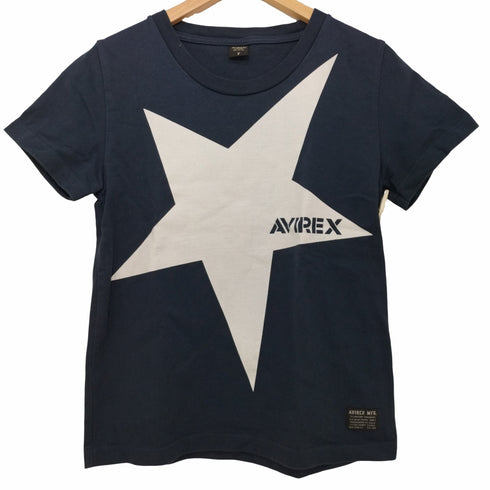 アヴィレックス AVIREX ビッグスターロゴ クルーネックTシャツ レディース FREE