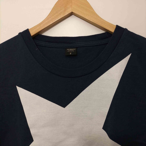 アヴィレックス AVIREX ビッグスターロゴ クルーネックTシャツ レディース FREE