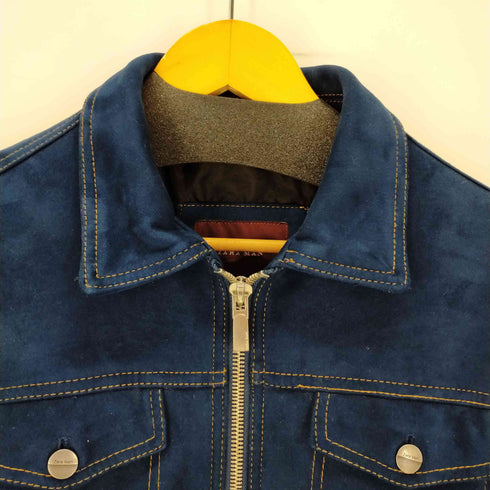 ザラマン ZARA MAN スェードジップジャケット メンズ import:L