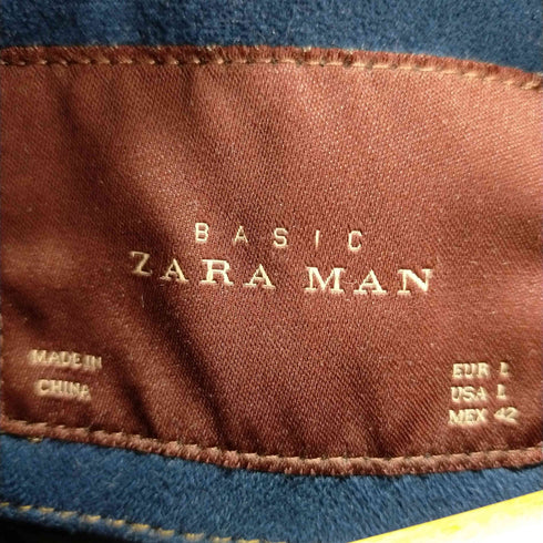 ザラマン ZARA MAN スェードジップジャケット メンズ import:L