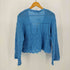 ザラ ZARA Bijou Button Mesh Knit Cardigan ビジュー ボタン メッシュ ニット カーディガン レディース import:M